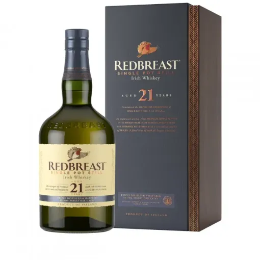 Redbreast 21 Year Old single pot still Irish whiskey bottle