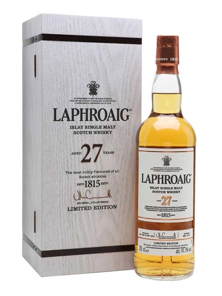 Laphroaig 27 Year Old Cask Strength (2017) Single Malt Scotch Whisky bottle