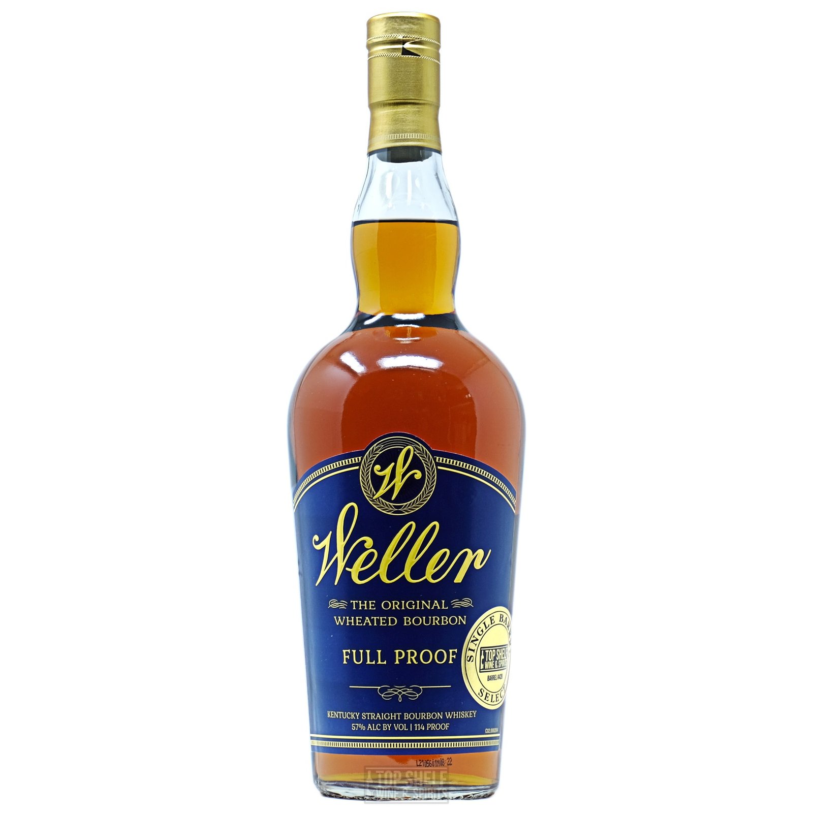 Weller Full Proof Bourbon Top Shelf Single Barrel bottle